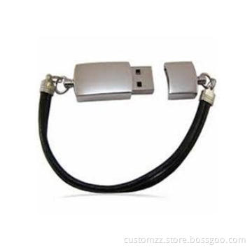 Large Capacity Flash Drive USB Promotional Leather / Metal